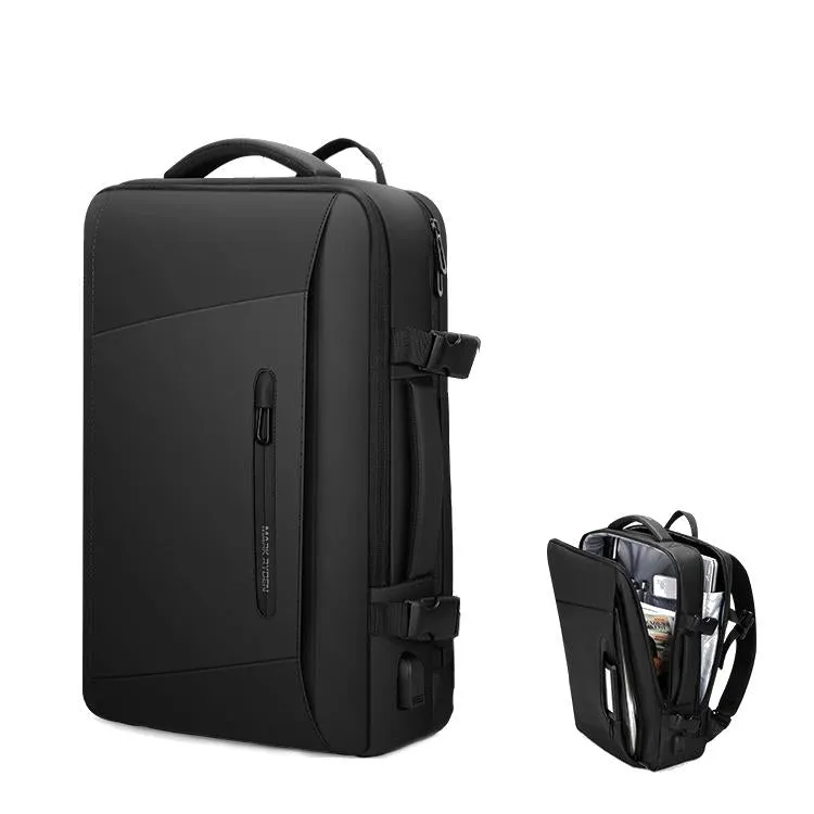 17.3 Inch Men Large Capacity Oxford Cloth Computer Backpack - Ordinary Style