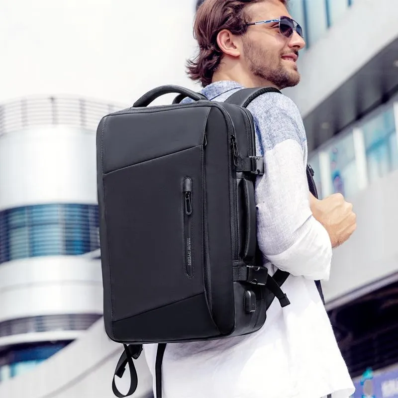 17.3 Inch Men Large Capacity Oxford Cloth Computer Backpack - Ordinary Style