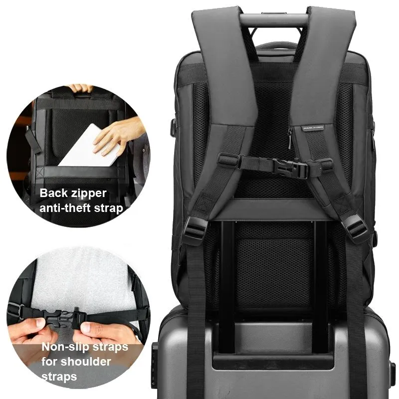 17.3 Inch Men Large Capacity Oxford Cloth Computer Backpack - Ordinary Style