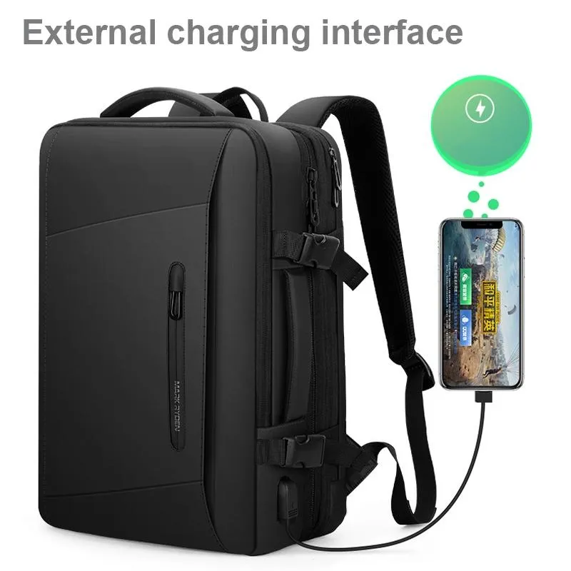 17.3 Inch Men Large Capacity Oxford Cloth Computer Backpack - Ordinary Style