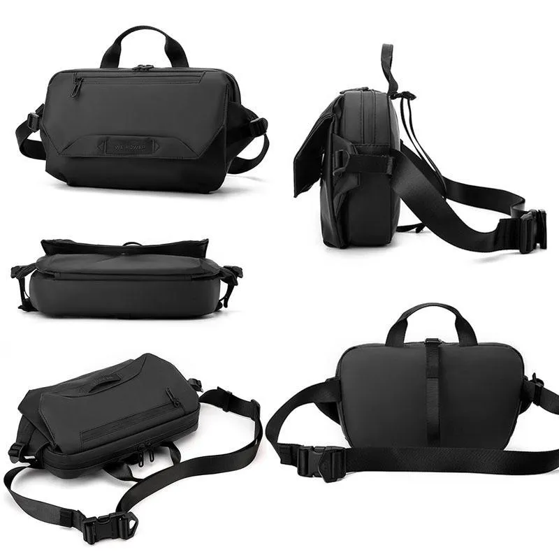 3 Point Strap Men Cycling Chest Bag Anti Sway Design