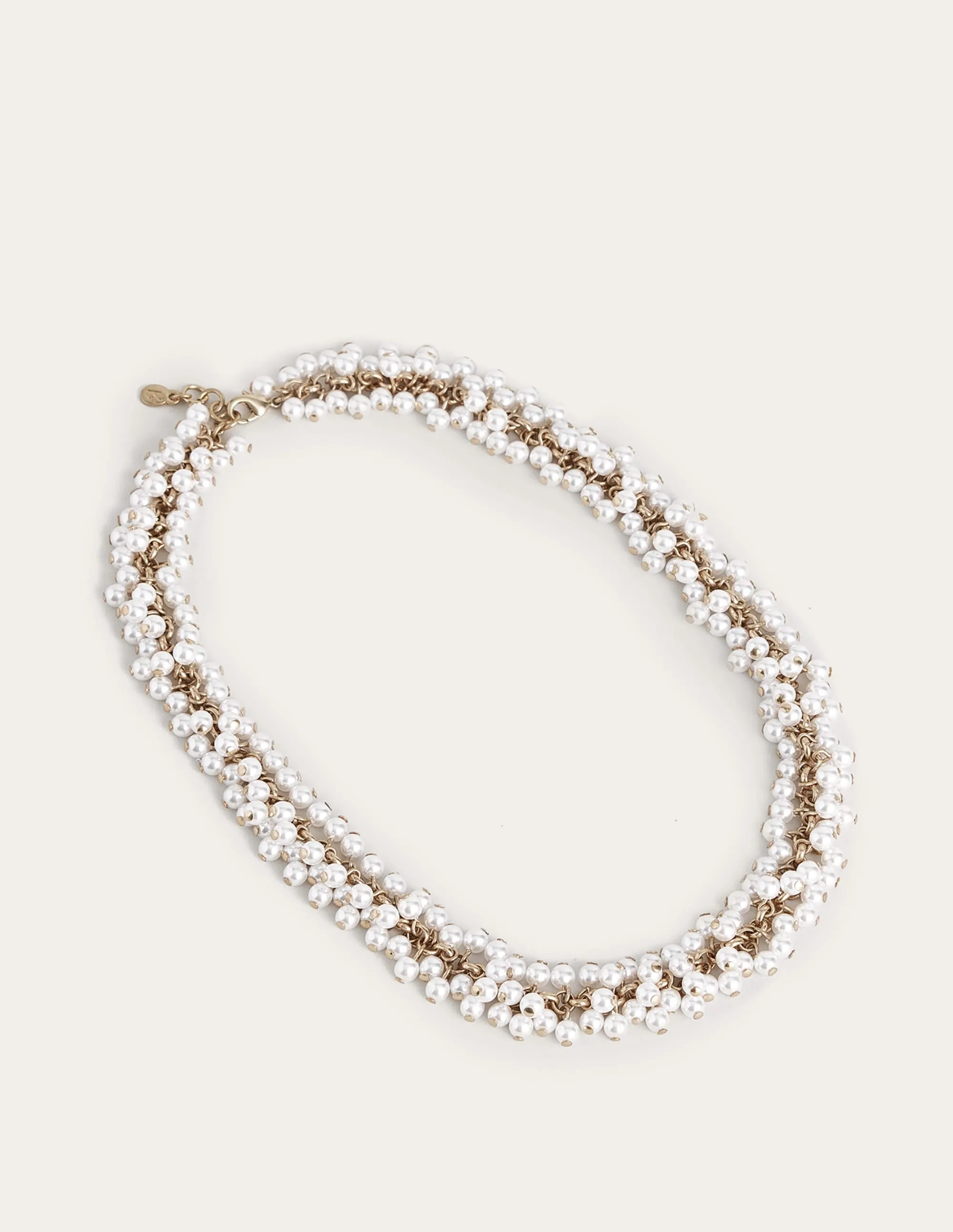 Beaded Necklace-Pearl