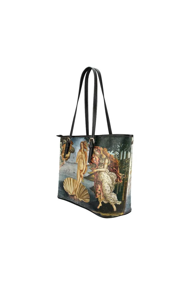 Birth of Venus Leather Tote Bag/Small