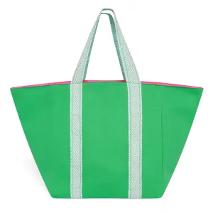 BRIGHT GREEN LARGE TOTE
