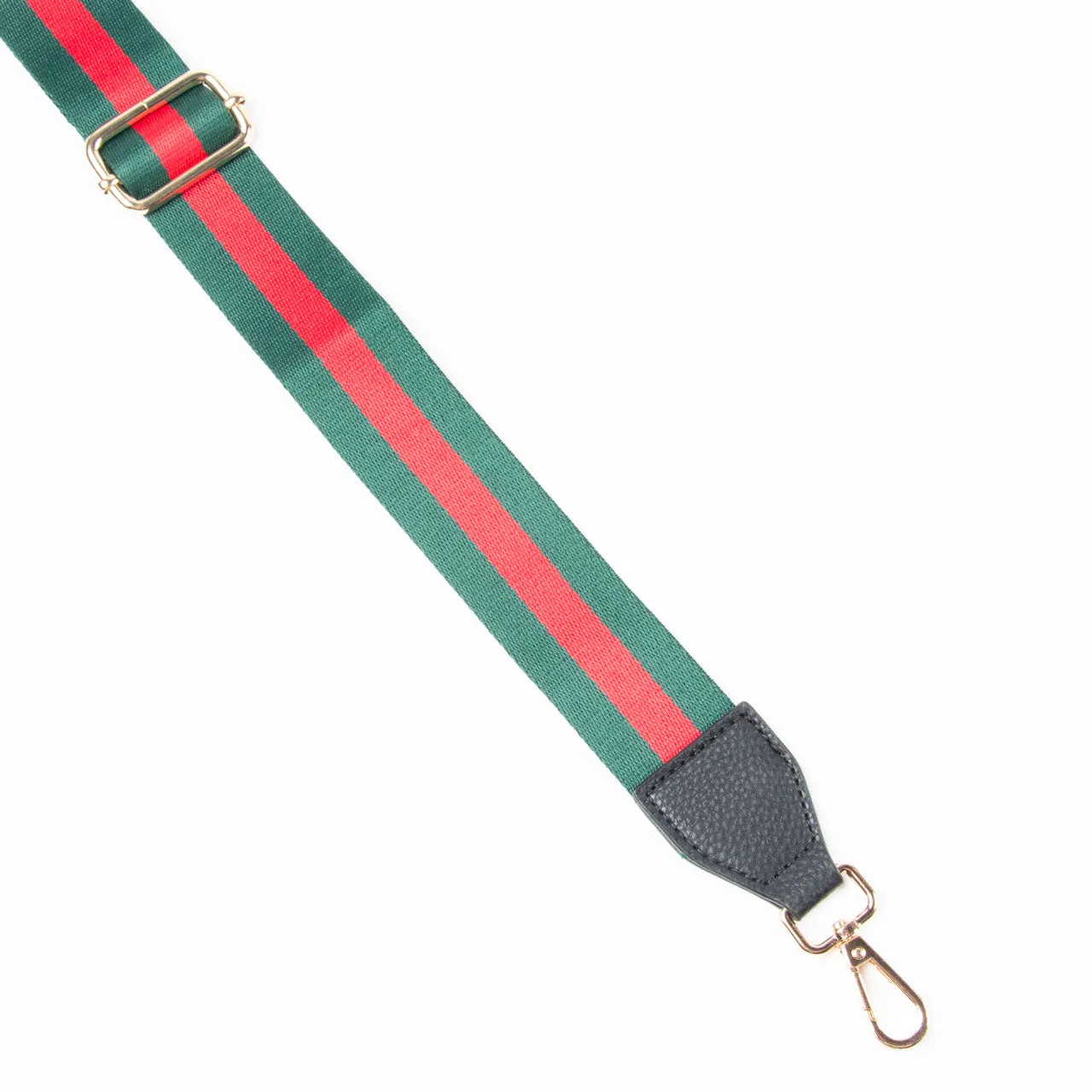 Briony Bag Strap | Green & Red Stripe