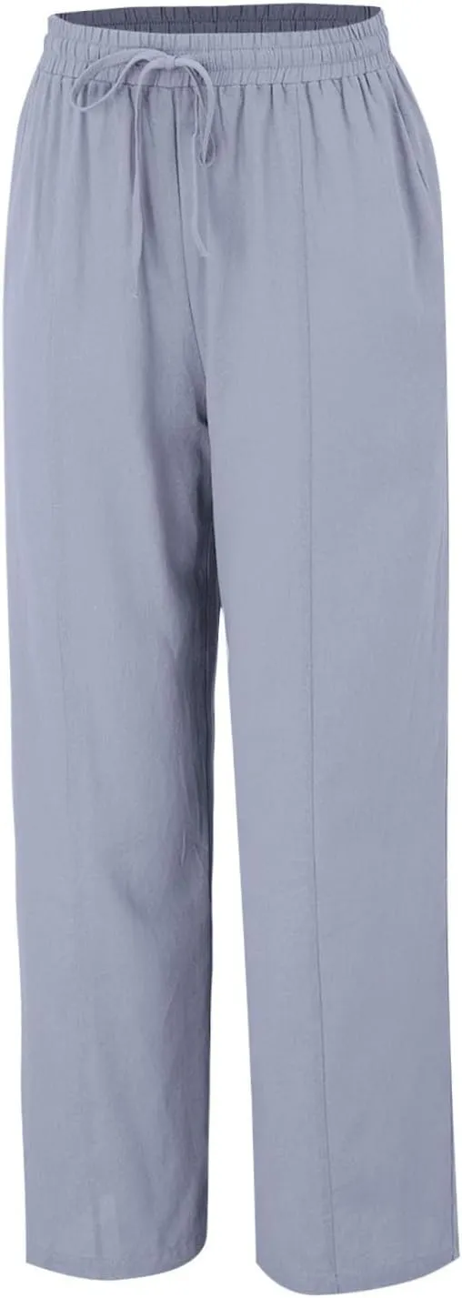 Cargo Pants for Women Winter Adjustable Travel Thermal with Pockets Wide Leg Straight Leg