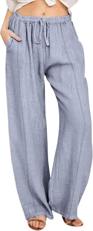 Cargo Pants for Women Winter Adjustable Travel Thermal with Pockets Wide Leg Straight Leg