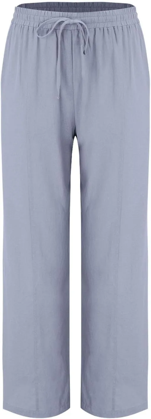Cargo Pants for Women Winter Adjustable Travel Thermal with Pockets Wide Leg Straight Leg