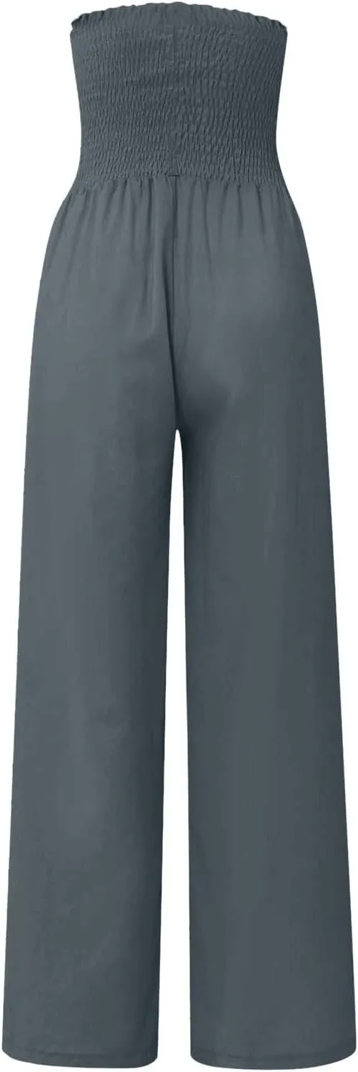 Cargo Pants for Women Winter Casual Business Slacks with Pockets Solid Color Elastic Waist