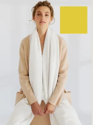 Cashmere Travel Wrap | Zest Yellow