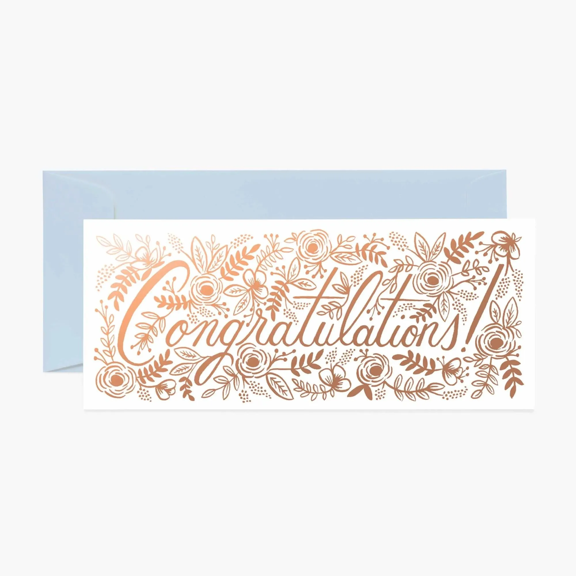 Champagne Floral No.10 Congrats Card