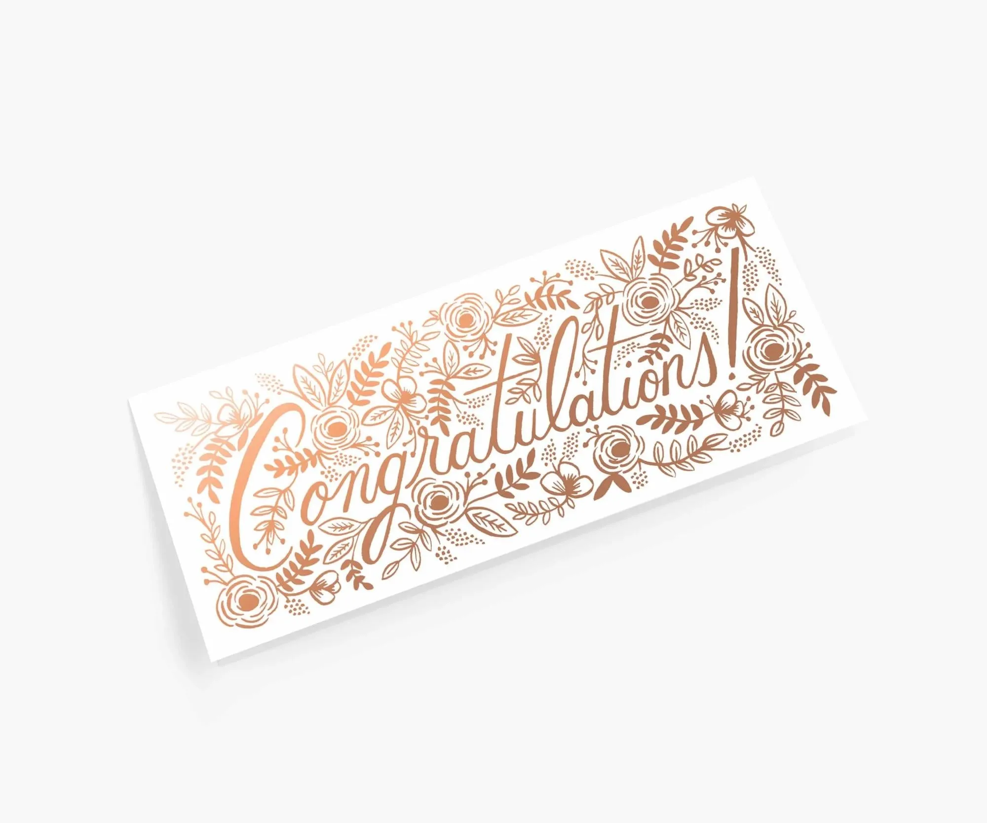 Champagne Floral No.10 Congrats Card