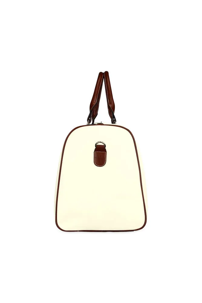 Cream Waterproof Travel Bag/Large (Model 1639)