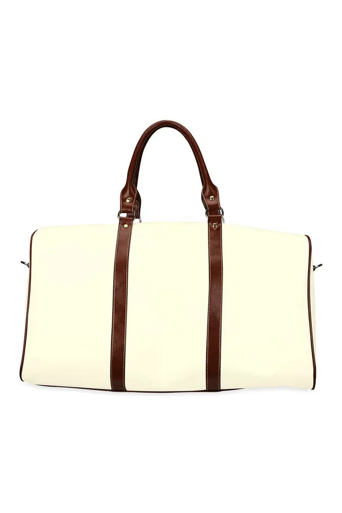 Cream Waterproof Travel Bag/Large (Model 1639)