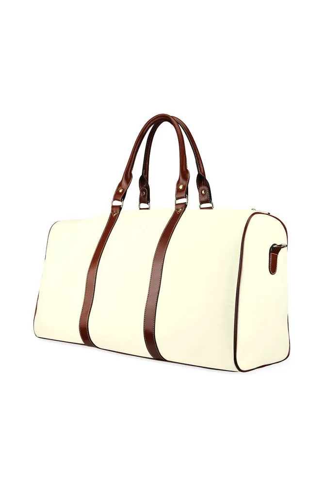 Cream Waterproof Travel Bag/Large (Model 1639)