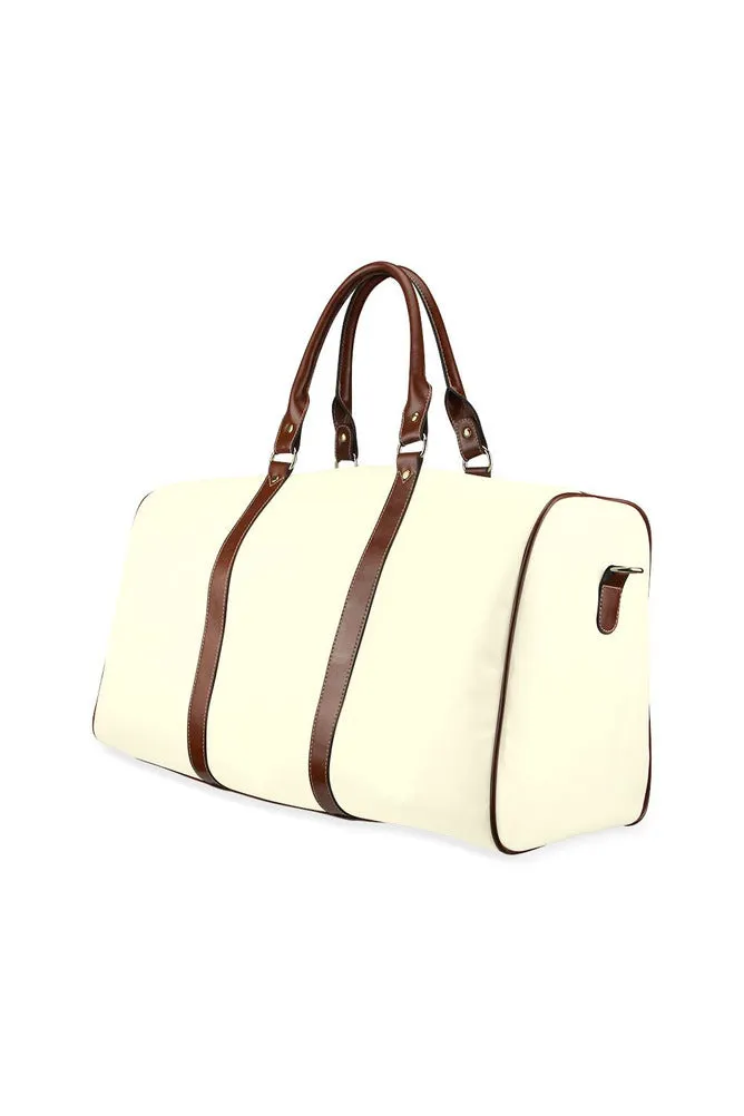 Cream Waterproof Travel Bag/Large (Model 1639)