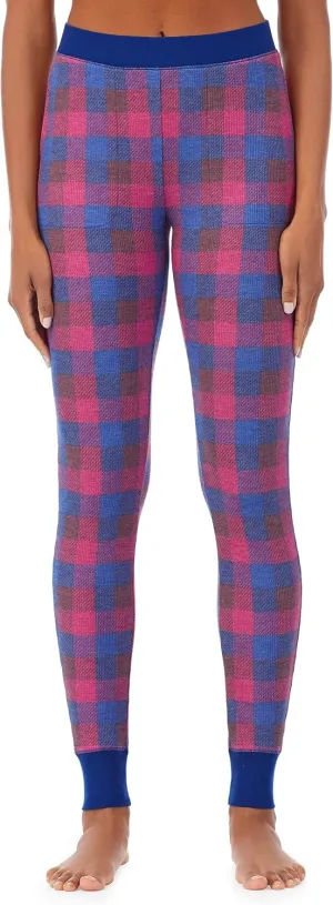 Cuddl Duds Softwear with Stretch Leggings for Women - Soft Lightweight Base Layer Tights - Mid Rise Crossover Waistband