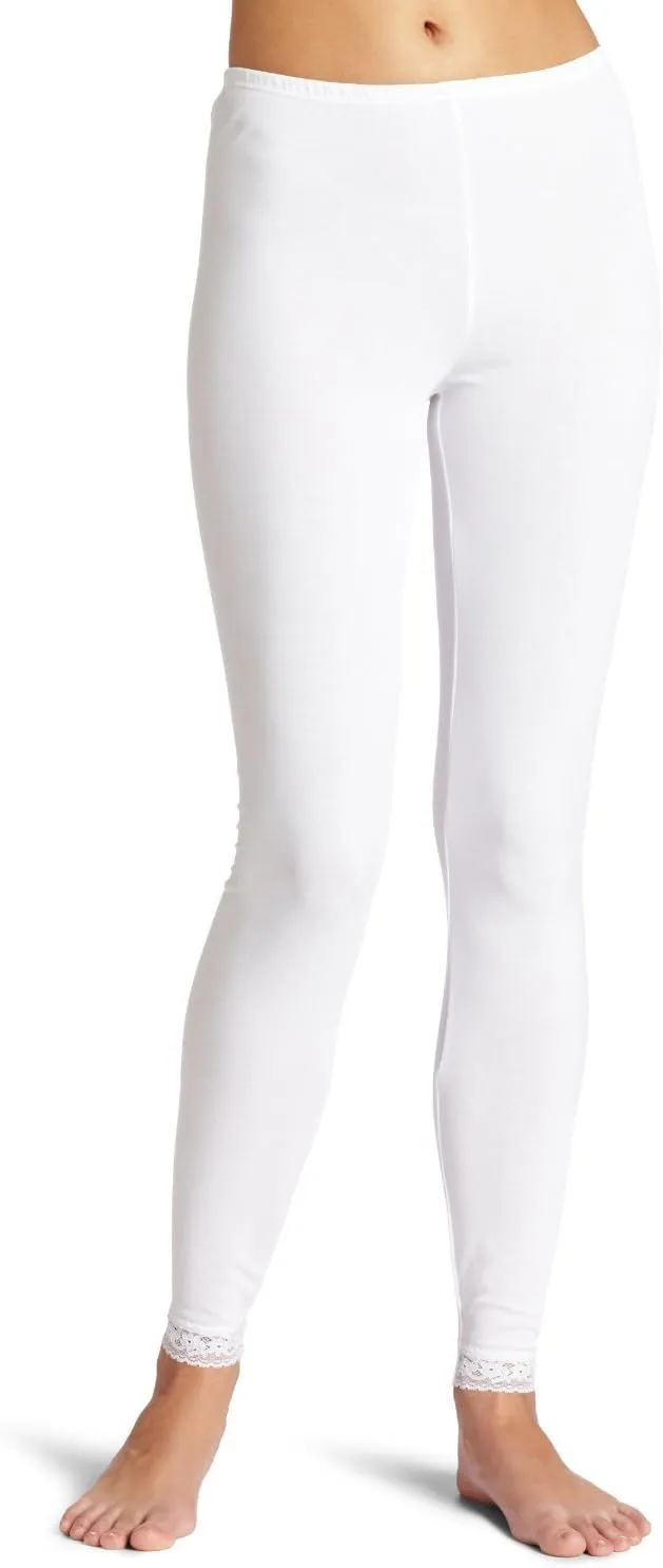 Cuddl Duds Women's Softwear Lace Edge Long Pant
