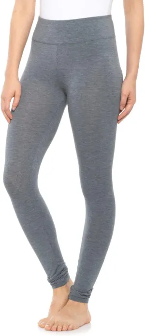 Cuddl Duds Women's Softwear with Stretch Legging, Heather Coal High, Large