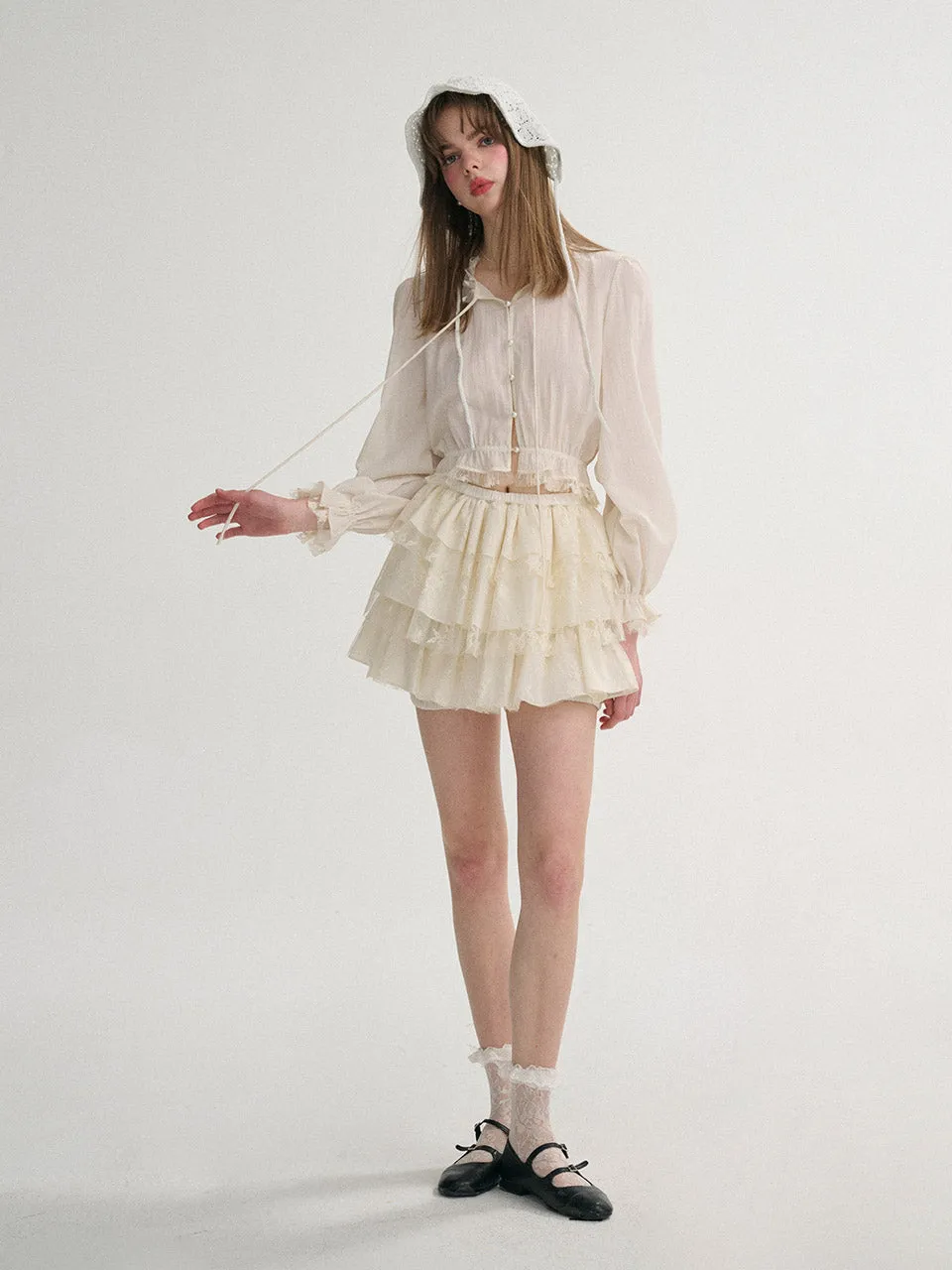 Daze Ruffle Mini Skirt