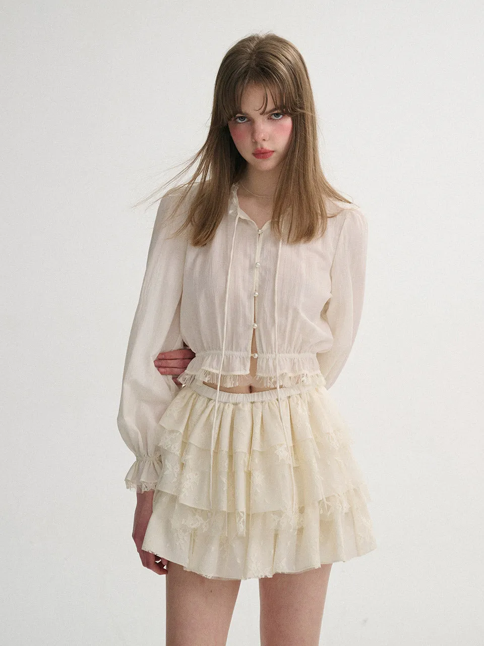 Daze Ruffle Mini Skirt