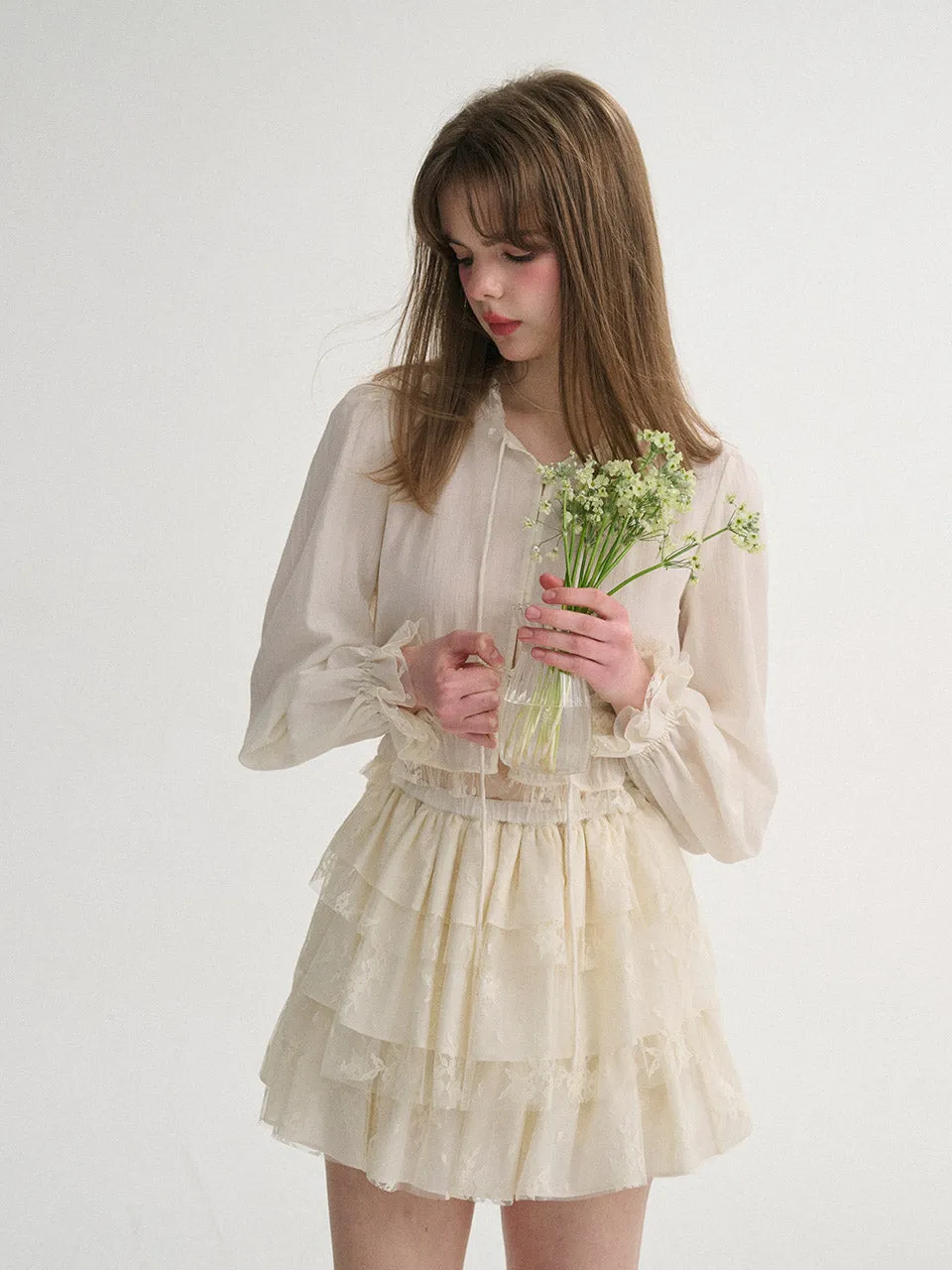 Daze Ruffle Mini Skirt