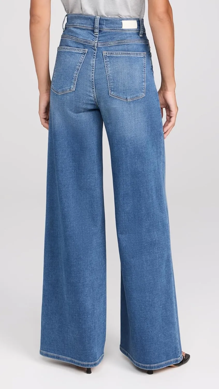 DL1961 Women's Softwear Hepburn Wide Leg High Rise Jeans