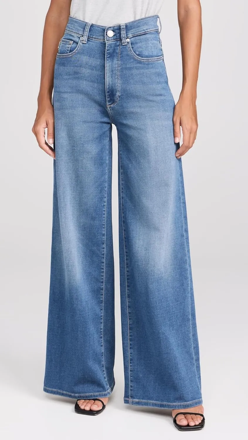 DL1961 Women's Softwear Hepburn Wide Leg High Rise Jeans