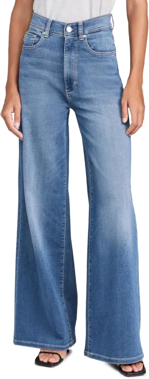 DL1961 Women's Softwear Hepburn Wide Leg High Rise Jeans