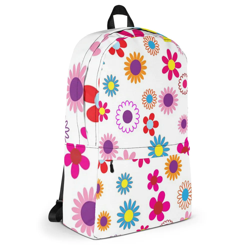 Fun Floral All Over Print Backpack