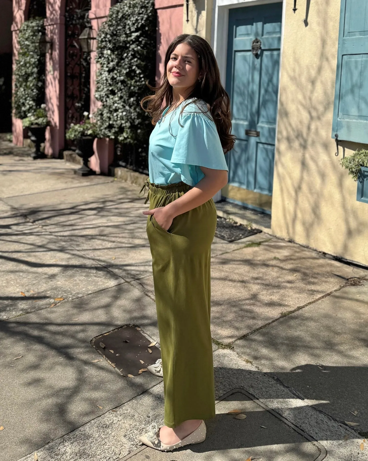 JOJO pants in Olive Branch