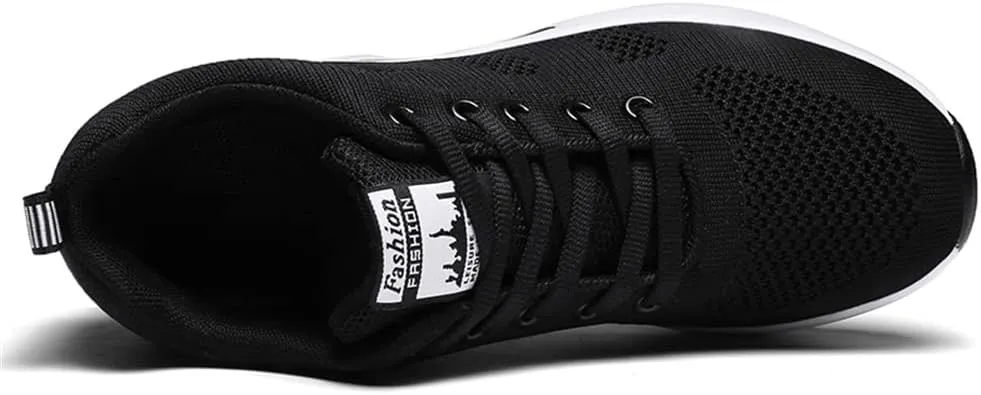 Ladies Jazz Shoes Lace Up Mesh Sneakers - Breathable Cushion Ladies Split Sole Sports Walking Dance Shoes Thick Sole