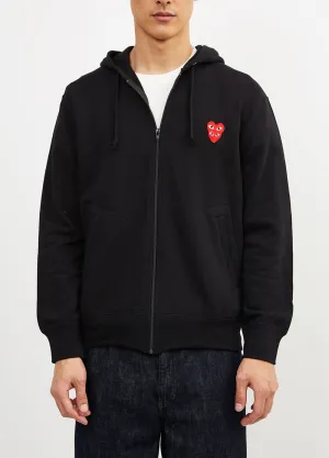 P1T294 Layered Heart Hoodie