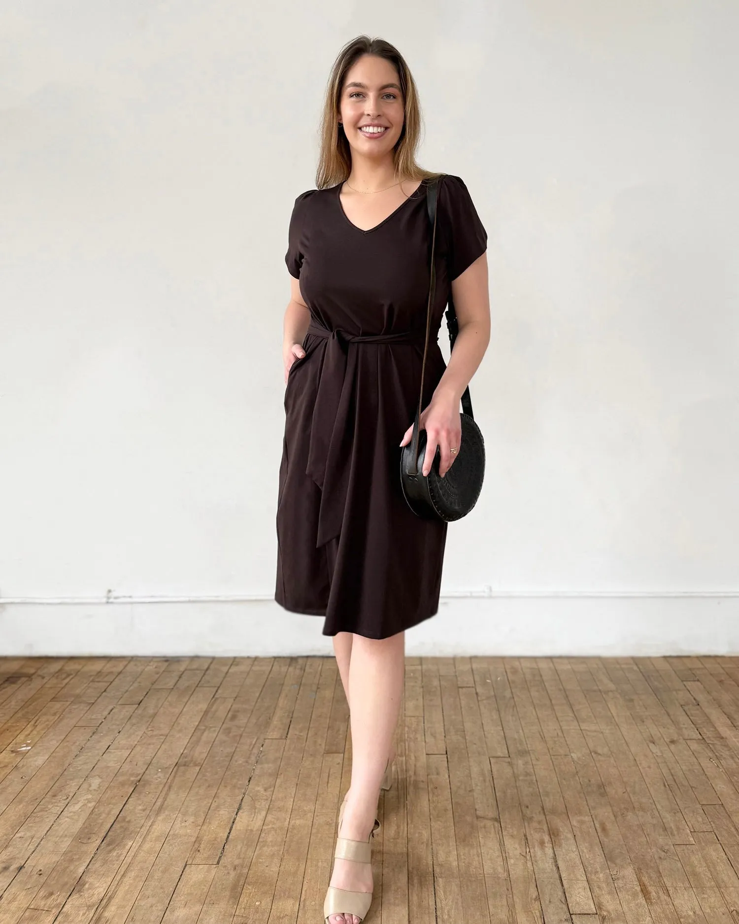 QUINTA dress in Chocolate Torte