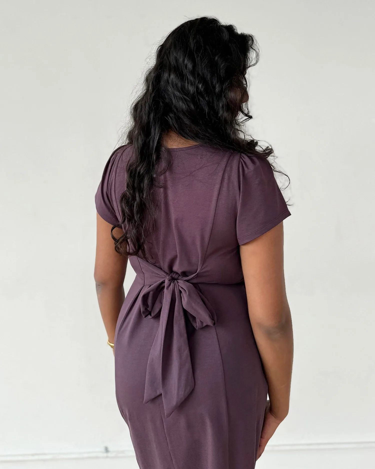 QUINTA dress in Plum
