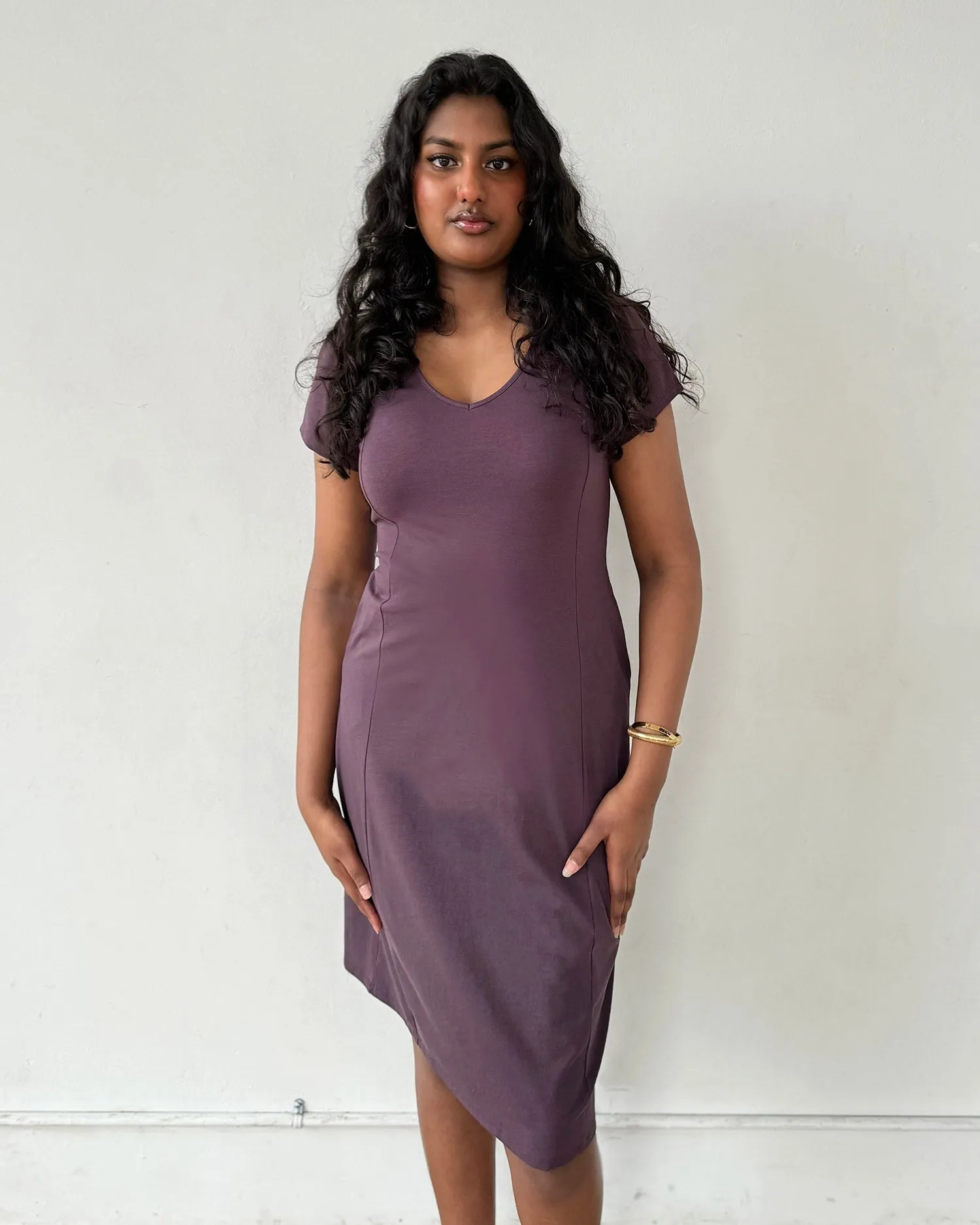 QUINTA dress in Plum