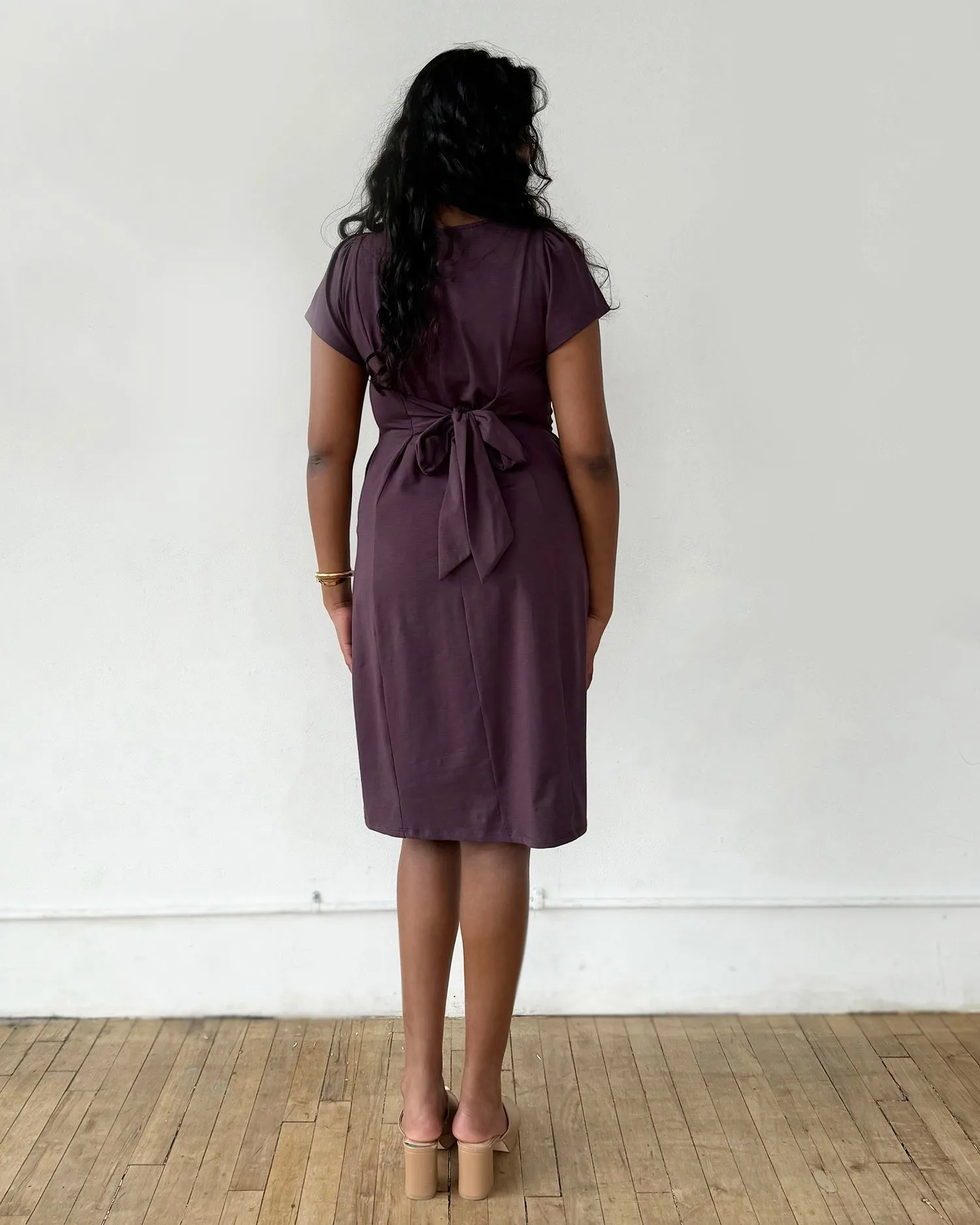 QUINTA dress in Plum