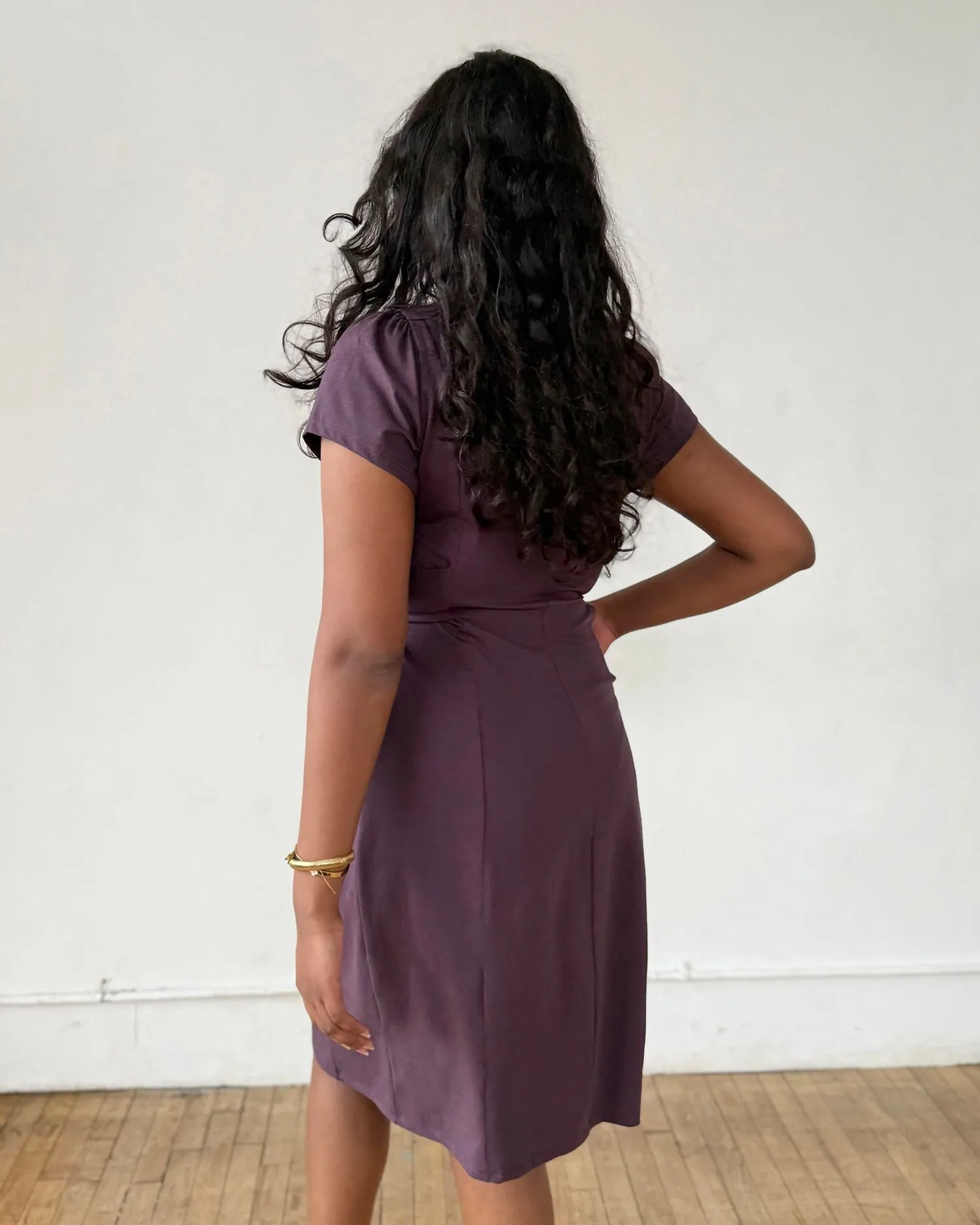 QUINTA dress in Plum