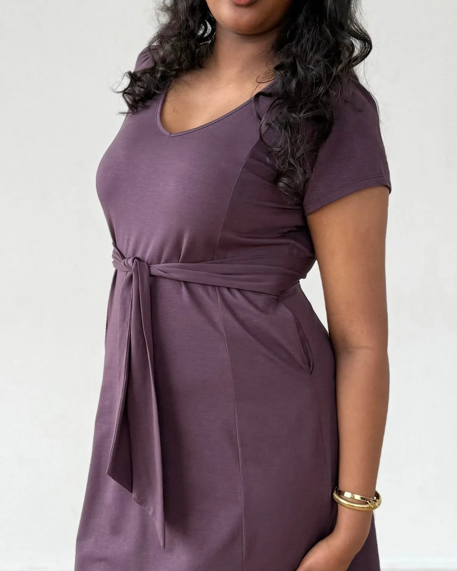 QUINTA dress in Plum