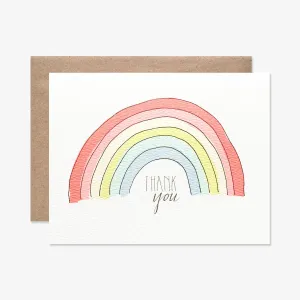 Rainbow Thank You Card