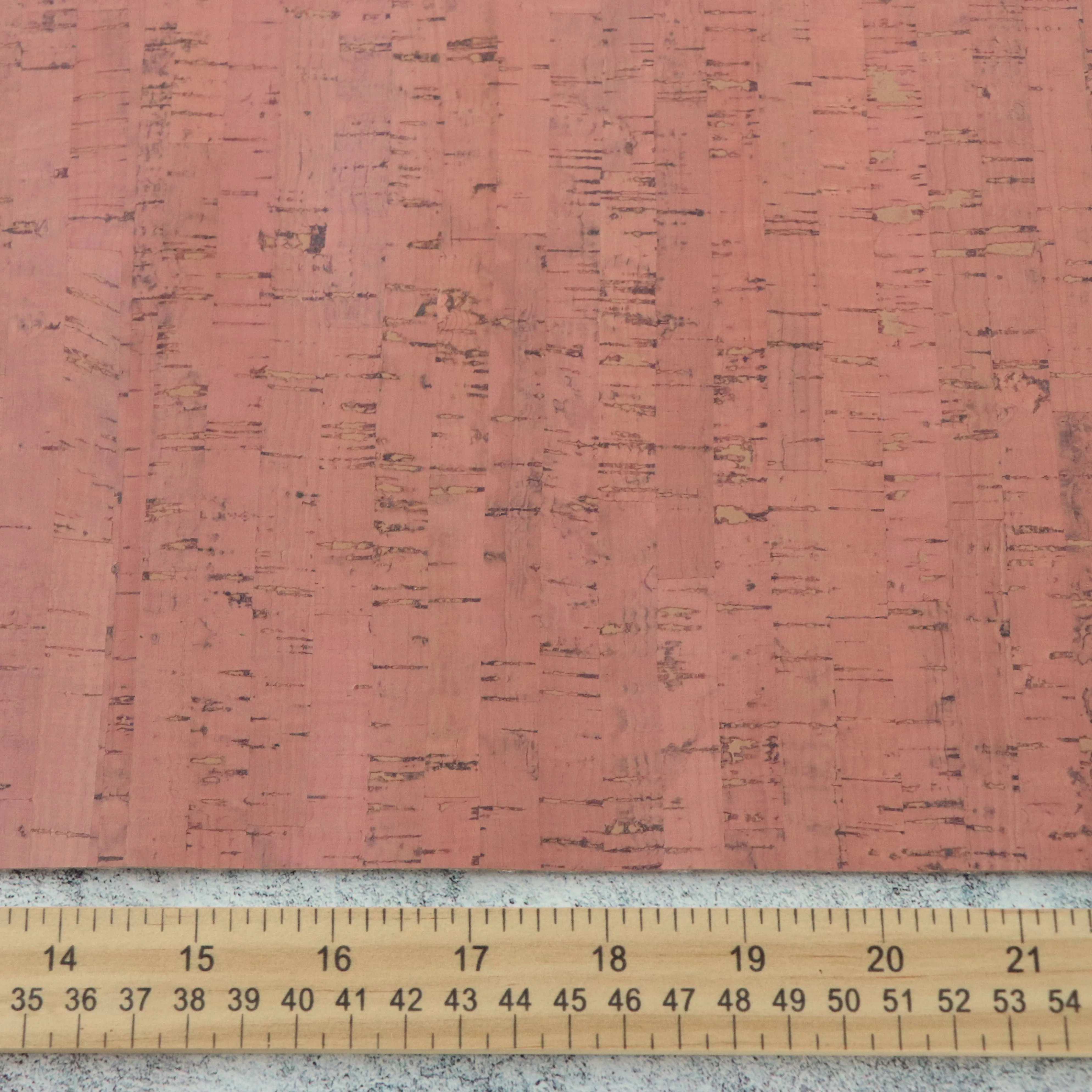 Rustic Coral Cork Fabric