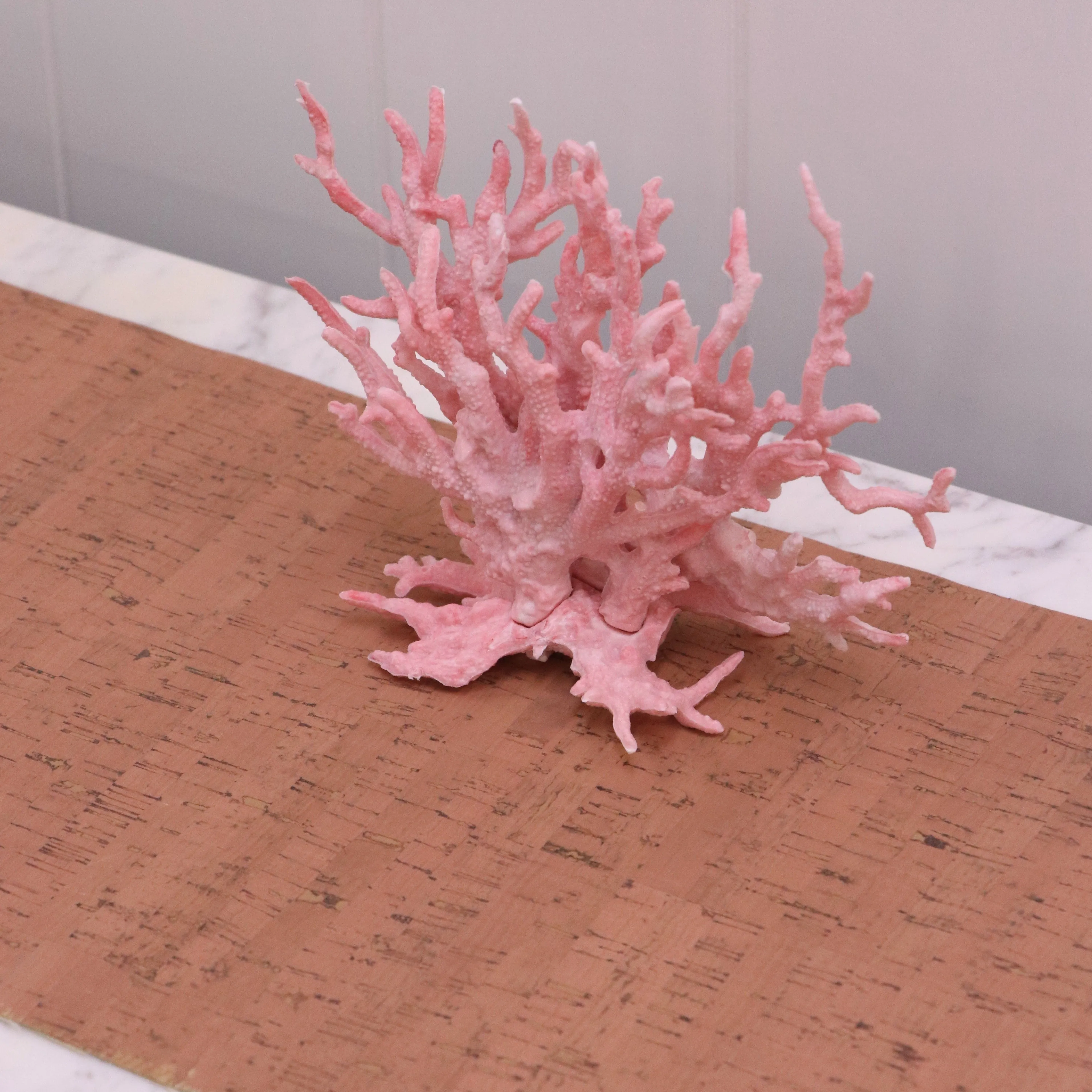 Rustic Coral Cork Fabric