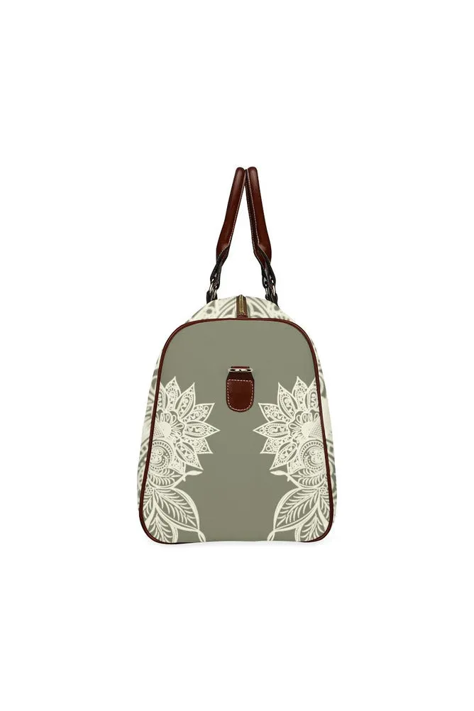 Sage Mandala Waterproof Travel Bag/Large (Model 1639)
