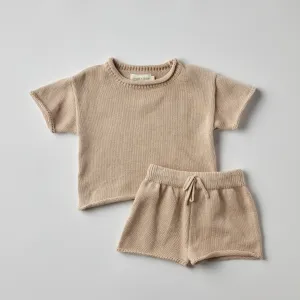 Saylor Knit Set in Beige