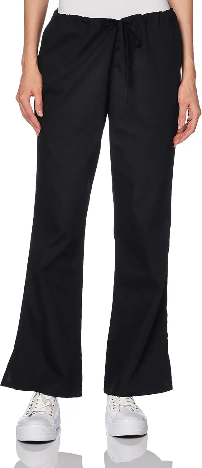 Scrub Pants for Women Workwear Originals Drawstring Waist with Flare Leg 4101