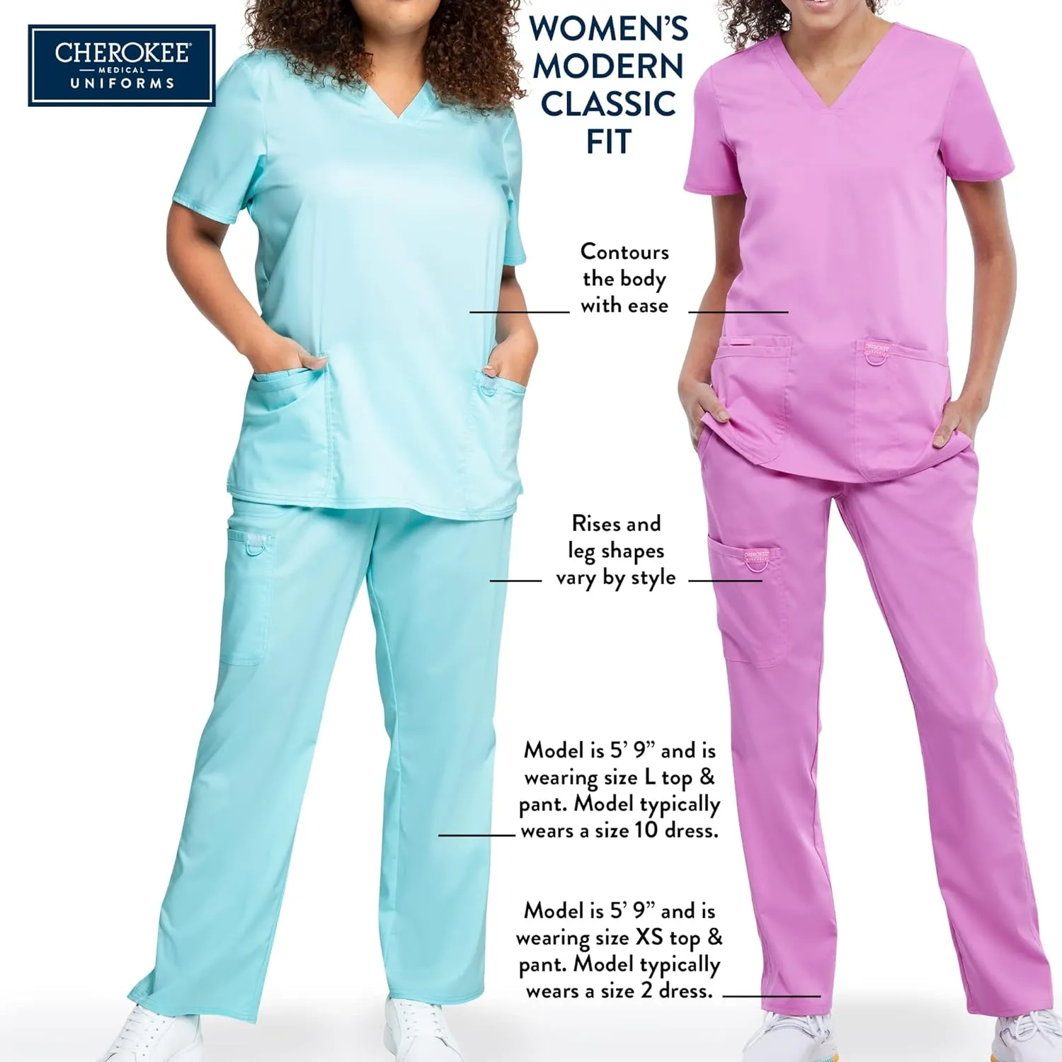 Scrub Pants for Women Workwear Originals Drawstring Waist with Flare Leg 4101