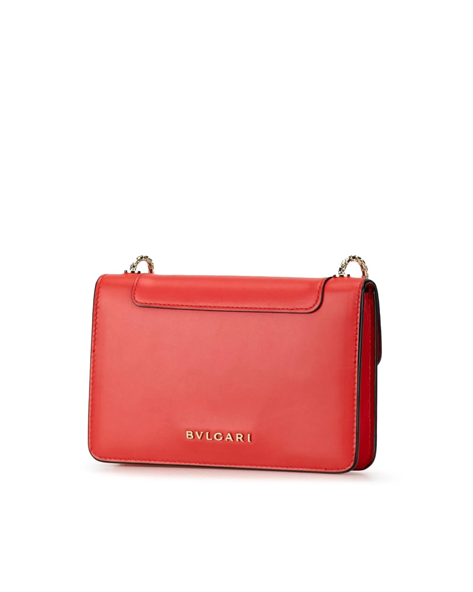 Serpenti Forever Leather Clutch with Chain