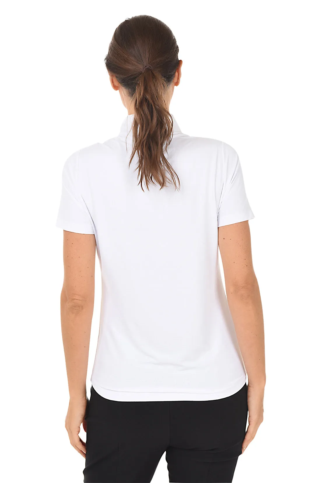 Short Sleeve Mock Neck UPF50  Sun Shirt
