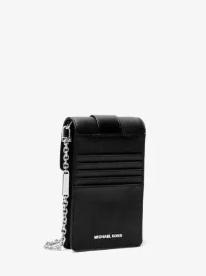 Small Saffiano Leather Smartphone Crossbody Bag