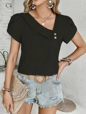 Sonja Diagonal CollR Top